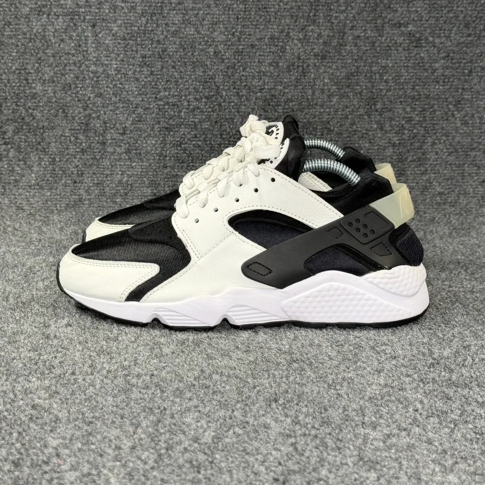 Nike Air Huarache OG Shoes Men 9 Orca White Leather Black Retro Athletic Running